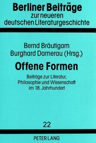 Knjiga Offene Formen Bernd Bräutigam