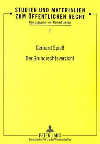Carte Der Grundrechtsverzicht Gerhard Spieß
