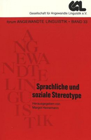 Książka Sprachliche Und Soziale Stereotype Margot Heinemann