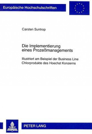 Buch Die Implementierung Eines Prozessmanagements Carsten Suntrop