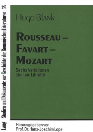 Book Rousseau - Favart - Mozart Hugo Blank