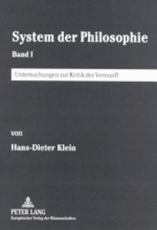 Knjiga System Der Philosophie Hans-Dieter Klein