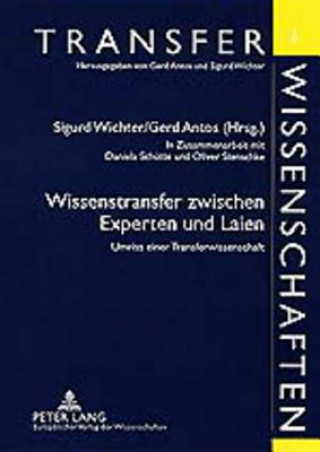 Kniha Wissenstransfer Zwischen Sigurd Wichter