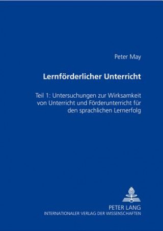 Kniha Lernfoerderlicher Unterricht Peter May