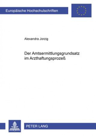 Kniha Der Amtsermittlungsgrundsatz im Arzthaftungsproze Alexandra Jorzig