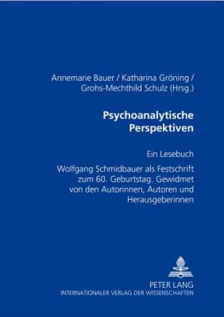 Kniha Psychoanalytische Perspektiven Annemarie Bauer