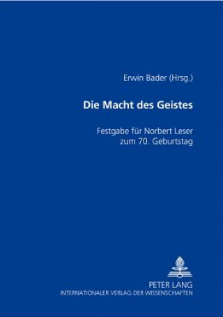 Książka Macht Des Geistes Erwin Bader