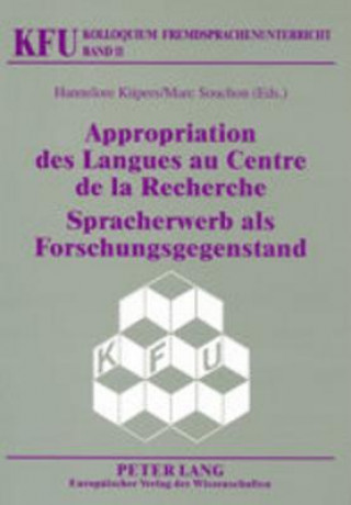 Carte Appropriation Des Langues Au Centre de la Recherche- Spracherwerb ALS Forschungsgegenstand Hannelore Küpers