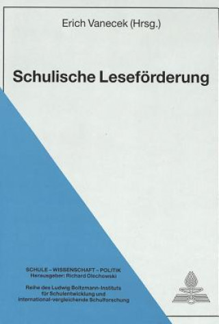 Kniha Schulische Lesefoerderung Erich Vanecek