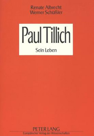 Kniha Paul Tillich Renate Albrecht