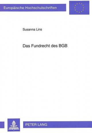 Kniha Das Fundrecht Des Bgb Susanna Lins