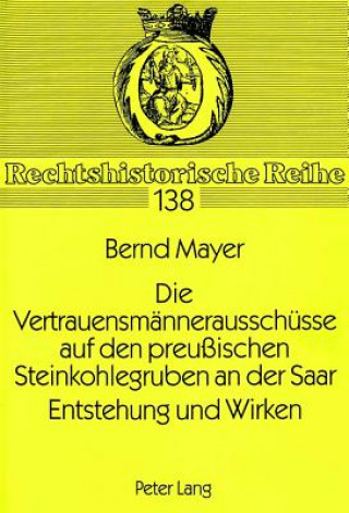 Libro Die Vertrauensmaennerausschuesse auf den preuischen Steinkohlegruben an der Saar. Entstehung und Wirken Bernd Mayer