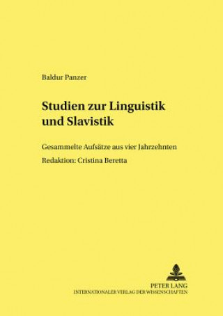 Kniha Studien zur Linguistik und Slavistik Baldur Panzer