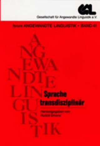Könyv Sprache Transdisziplinaer Rudolf Emons