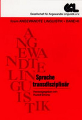 Kniha Sprache Transdisziplinaer Rudolf Emons