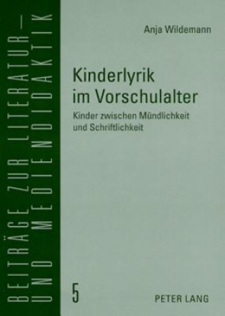 Kniha Kinderlyrik Im Vorschulalter Anja Wildemann