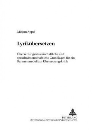 Kniha Lyrikuebersetzen Mirjam Appel