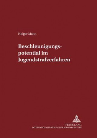 Knjiga Beschleunigungspotential Im Jugendstrafverfahren Holger Mann