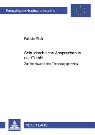 Carte Schuldrechtliche Absprachen in Der Gmbh Patricia Milch