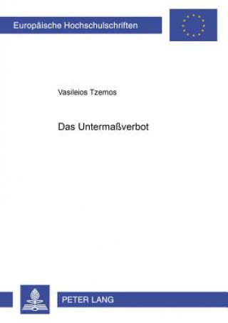 Book Das Untermassverbot Vasileios Tzemos