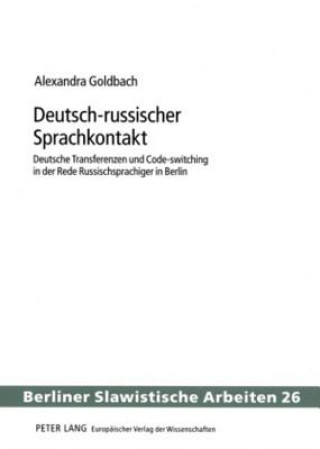 Book Deutsch-Russischer Sprachkontakt Alexandra Goldbach