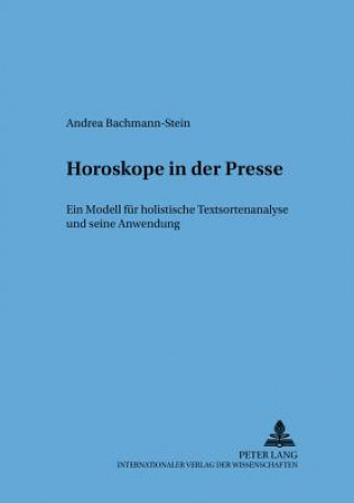 Kniha Horoskope in Der Presse Andrea Bachmann-Stein