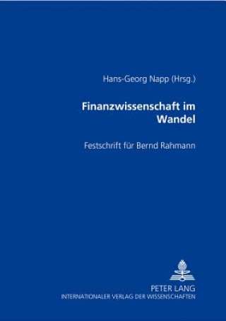 Könyv Finanzwissenschaft Im Wandel Hans-Georg Napp