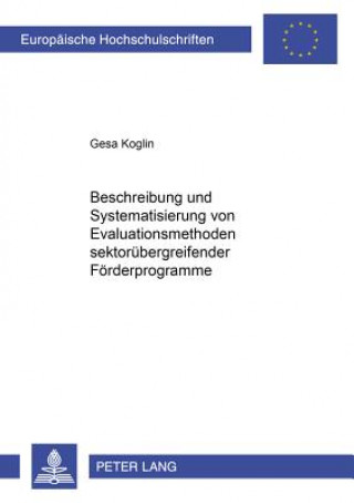 Книга Beschreibung Und Systematisierung Von Evaluationsmethoden Sektoruebergreifender Foerderprogramme Gesa Koglin