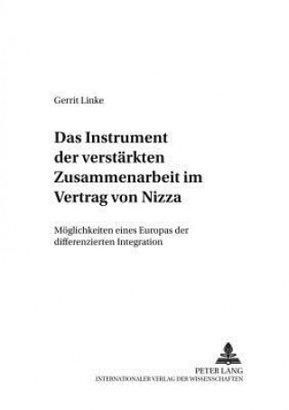 Könyv Instrument Der Verstaerkten Zusammenarbeit Im Vertrag Von Nizza Gerrit Linke