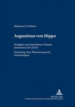 Könyv Augustinus von Hippo Hubertus R. Drobner