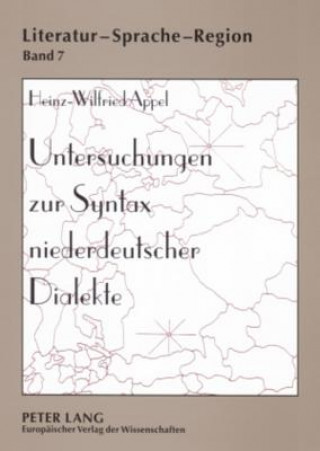 Kniha Untersuchungen zur Syntax niederdeutscher Dialekte Heinz-Wilfried Appel