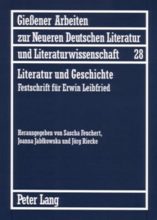 Book Literatur Und Geschichte Sascha Feuchert