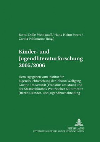 Kniha Kinder- Und Jugendliteraturforschung 2005/2006 Bernd Dolle-Weinkauff