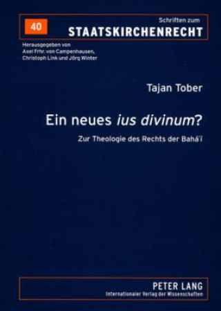 Książka Ein neues Â«ius divinumÂ»? Tajan Tober