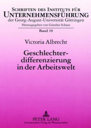 Carte Geschlechterdifferenzierung in Der Arbeitswelt Victoria Albrecht