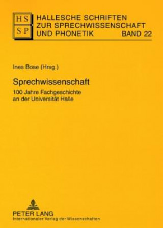 Kniha Sprechwissenschaft Ines Bose