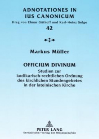Kniha Officium Divinum Markus Müller