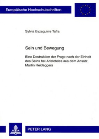 Kniha Sein Und Bewegung Sylvia Eyzaguirre Tafra