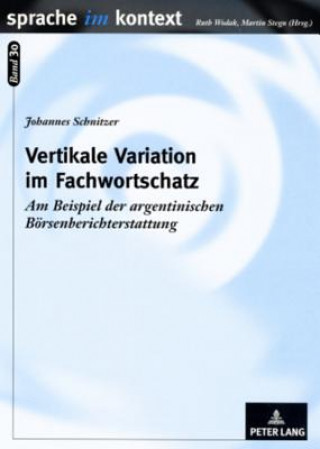 Carte Vertikale Variation im Fachwortschatz Johannes Schnitzer