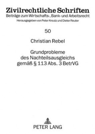 Knjiga Grundprobleme Des Nachteilsausgleichs Gemaess 113 ABS. 3 Betrvg Christian Rebel