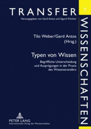 Kniha Typen von Wissen Tilo Weber