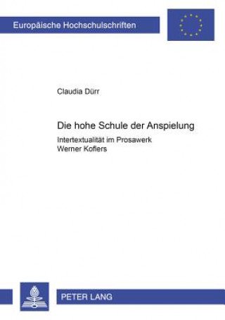Book Die Hohe Schule Der Anspielung Claudia Dürr