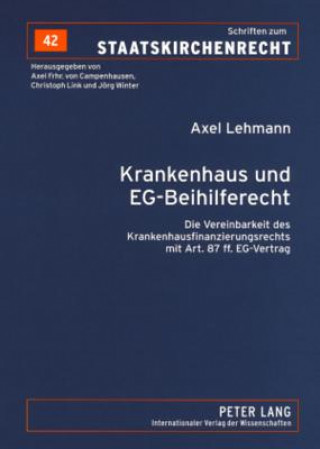 Carte Krankenhaus Und Eg-Beihilferecht Axel Lehmann