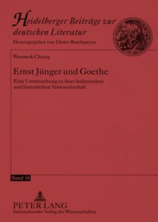 Книга Ernst Juenger Und Goethe Wonseok Chung