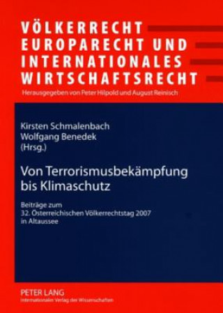 Könyv Von Terrorismusbekaempfung Bis Klimaschutz Kirsten Schmalenbach