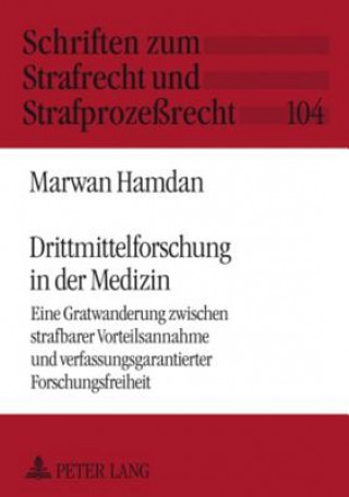 Könyv Drittmittelforschung in Der Medizin Marwan Hamdan