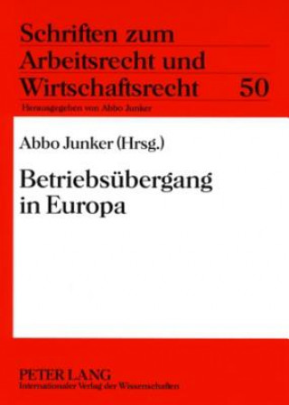 Kniha Betriebsuebergang in Europa Abbo Junker