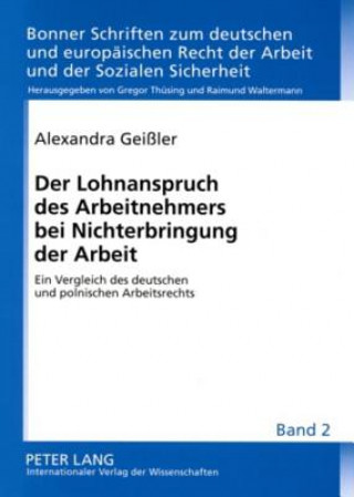 Livre Lohnanspruch Des Arbeitnehmers Bei Nichterbringung Der Arbeit Alexandra Geißler