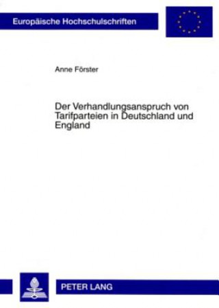 Carte Verhandlungsanspruch Von Tarifparteien in Deutschland Und England Anne Förster