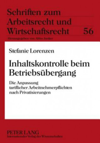 Kniha Inhaltskontrolle Beim Betriebsuebergang Stefanie Lorenzen